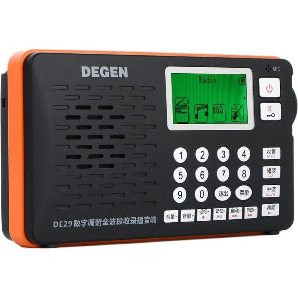 DEGEN DE29 ＋予備バッテリーセット デジタルDSP短波ラジオ ポータブルBCL受信機 FM...