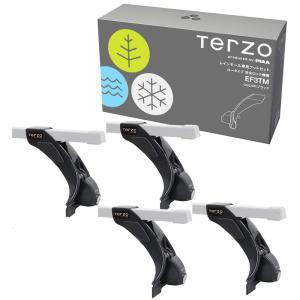 Terzo テルッツォ (by PIAA) ルーフキャリア ベースキャリア フット 4個入 レインモールタイプ ブラック 標準ルーフ車用 ロ｜moaa-2-store