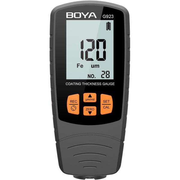 BOYA 膜厚計 塗膜計 自動車塗装 膜 厚み 測定器 下地 自動素地判別 日本語説明書 G923