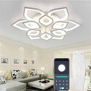 LED シーリングライト 12-18畳 おしゃれ 北欧 照明器具 APP遠隔制御 無段階調光調色 リ...
