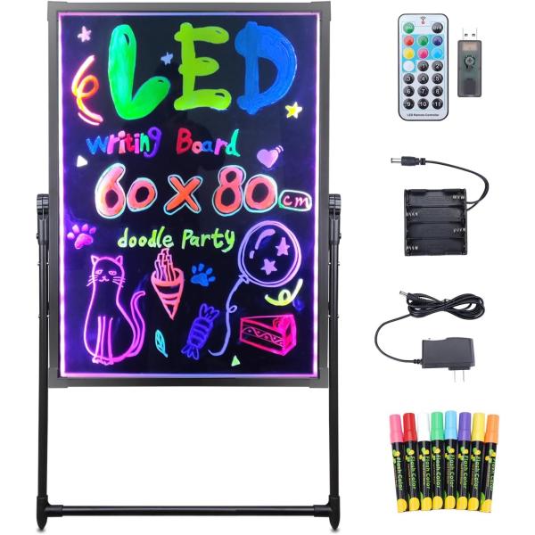 led 看板 屋外用 電光掲示板 手書き看板 立て看板 壁掛け式〓用 店頭看板 メニューブラックボー...