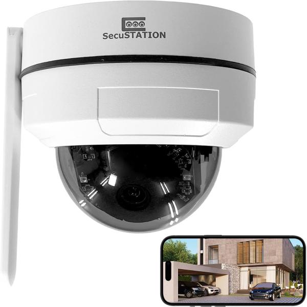 セキュガードDUFO 屋外 防犯カメラ 監視カメラ パンチルト ドーム型 500万画素 クラウド 録...