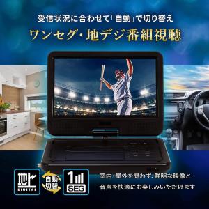 フルセグ 10型 ポータブルDVDプレーヤー ...の詳細画像2