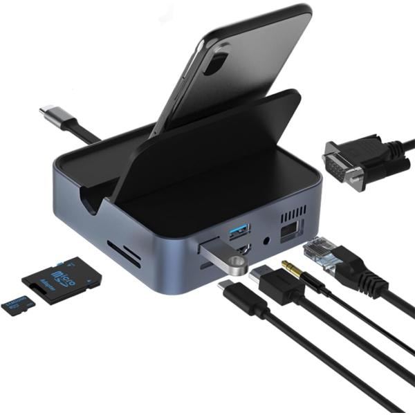 スマホをパソコン化新発想 9in1多機能拡張ハブ Switch対応 超軽量206g コンパクト 9i...