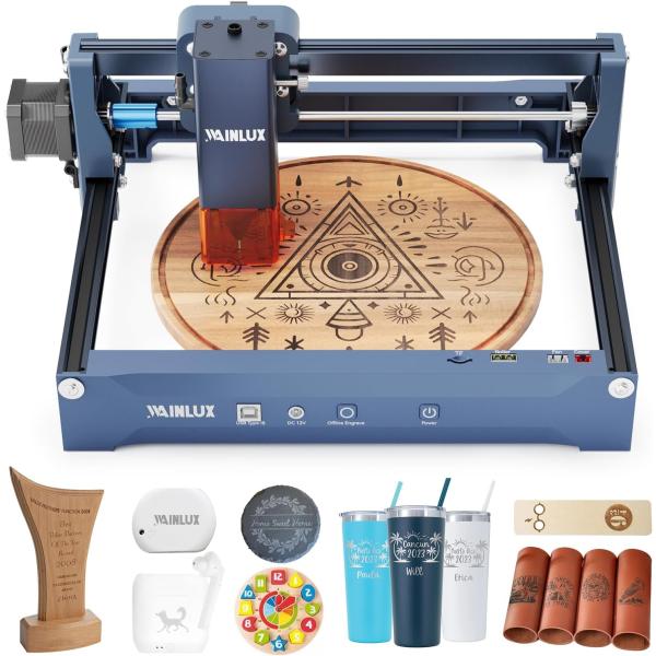 X2 5W レーザー刻印機 ミニレーザー彫刻機 windows/Mac対応 iOS/Android接...