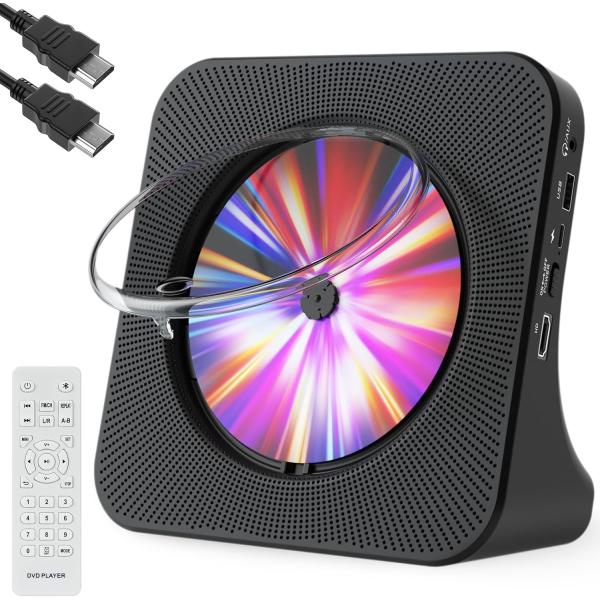 DVD/CDプレーヤー デスク bluetooth送受信両対応 HDMI出力対応 最大1080P対応...