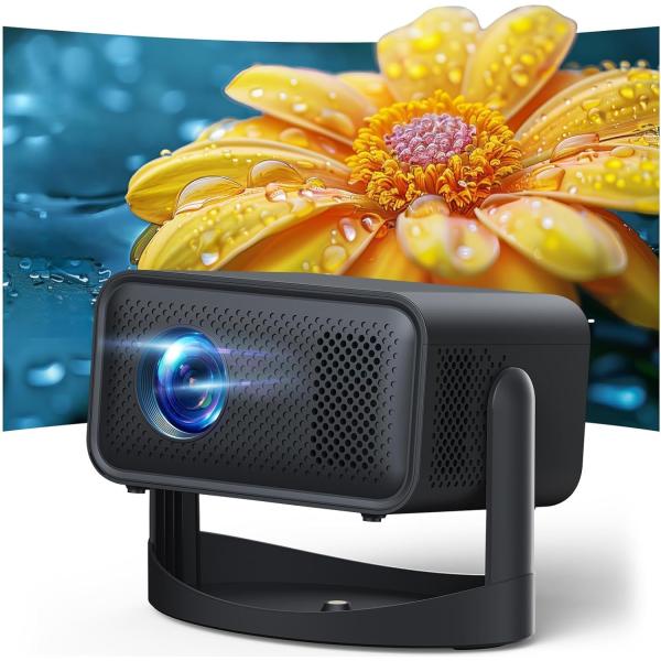 プロジェクター WiFi &amp; Bluetooth内蔵 自動台形補正 電動フォーカス 4K対応 小型 ...