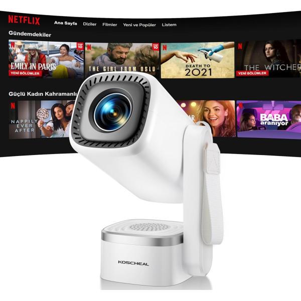 プロジェクター 家庭用 超小型 自動焦点＆自動台形補正 Android TV 14.0搭載 内蔵Hi...