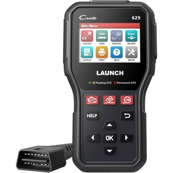 CR629 OBD2診断機 自動車ABS＆SRS診断 アクティブテスト用故障診断機 オイルリセット ...