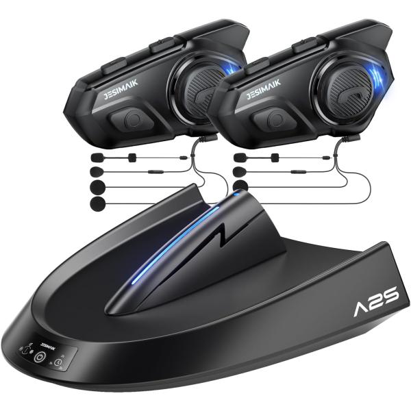 バイクインカム R16Pro(ブラック) 2台 ヘルメット消臭乾燥機 A2S セット商品