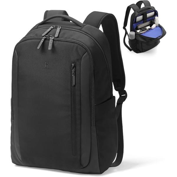 ビジネスリュック 自立型 20L 15.6インチPC対応 B4書類 13ポケット多収納 キャリーオン...