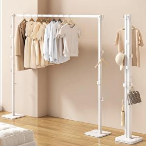折りたたみ物干しスタンド 伸縮式 長さ80〜158cm 高さ160cm コンパクト 収納 布団干し ハンガーラック 1台3用 室内 ベランダ 軽量・強靭設計 耐荷重20kg