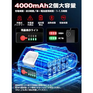 草刈り機 充電式 コードレス 残量表示 最新型...の詳細画像1