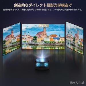 小型プロジェクター家庭用 天井投影 800AN...の詳細画像1