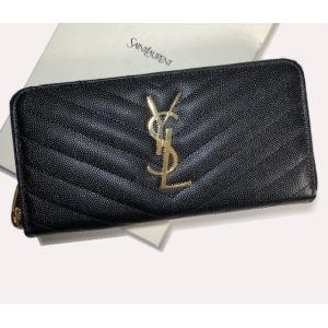YSL モノグラム サンローラン フルジップウォレット ラウンドファスナー 長財布 358094 B...