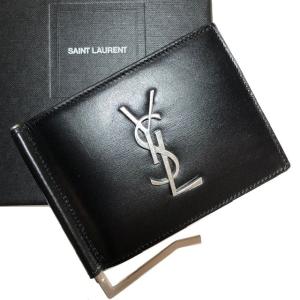 SAINT LAURENT サンローラン YSL ロゴ マネークリップ 財布　4856300SX0E1000