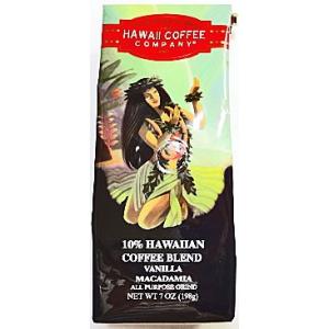 ハワイコーヒーカンパニー/ バニラマカダミア・粉タイプ7oz(198g)10%Hawaiian coffee blend