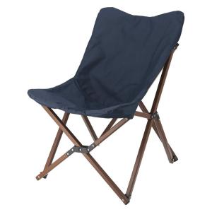 不二貿易 折りたたみ椅子 アウトドアチェア 軽量 ネイビー 水洗い可能 耐荷重80kg リラックス ヘルムート 37984｜moanashop