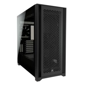 CORSAIR 5000D エアフロー強化ガラス製ミドルタワー ATX ケース、ブラック CC-9011210-WW｜moanashop