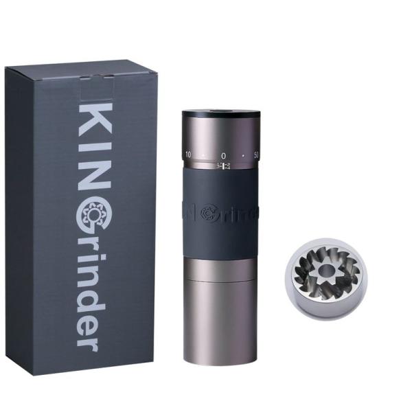 KINGrinder (キングラインダー) K6 手挽きコーヒーミル。容量35g、外部に粒度調整付き...