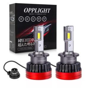 「OPPLIGHT最新型」 D2R LED ヘッドライト ポン付け HIDをLED化 D2 LEDバルブ Rシェード(遮光板)付き 12V/｜moanashop