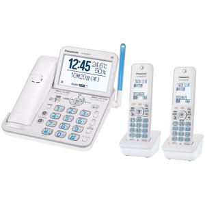 パナソニック コードレス電話機(子機2台付き) パールホワイト VE-GD78DW-W