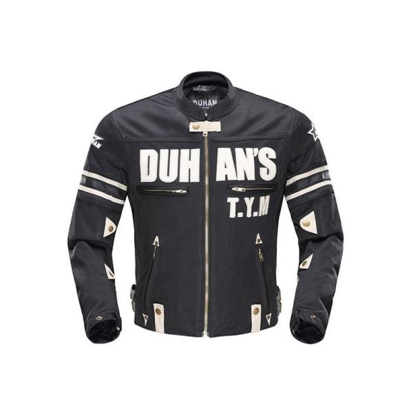 DUHAN(ドゥーハン) バイクジャケット ライディングジャケット XLサイズ ブラック 3シーズン...