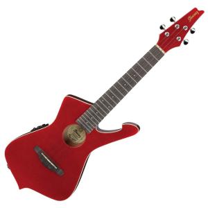 Ibanez アイバニーズのオリジナルシェイプ "ICEMAN" を模したエレクトリック・ウクレレ キャンディ・アップル UICT10-CA｜moanashop