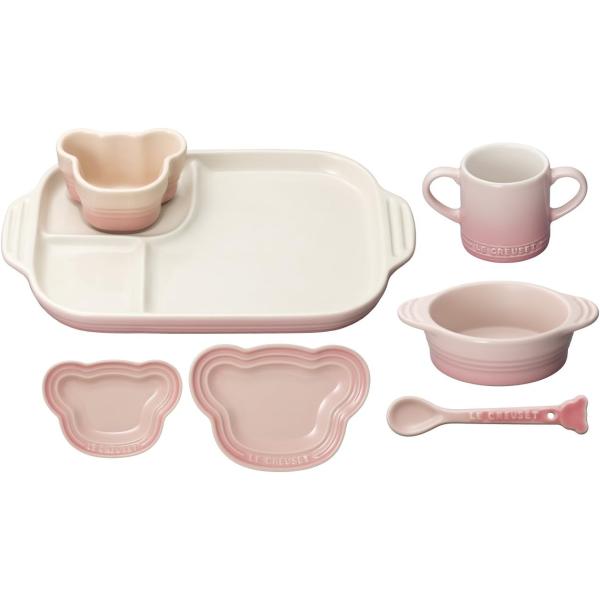 ル・クルーゼ(Le Creuset) 食器セット ベビー・テーブルウェア・セット ミルキーピンク 耐...