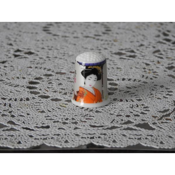 芸者絵画 指貫  傘　(thimble An umbrella)