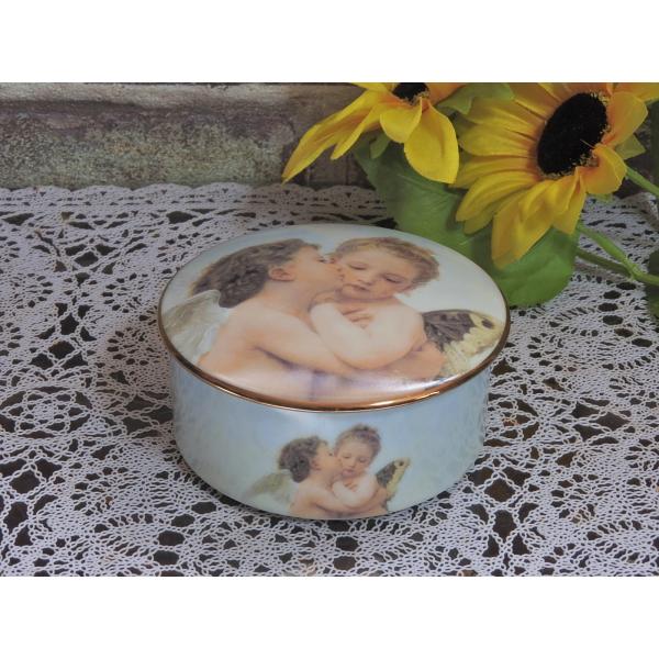 名画 (天使）蓋物・小物入れ・エンジェル・Angel・ Covered Box