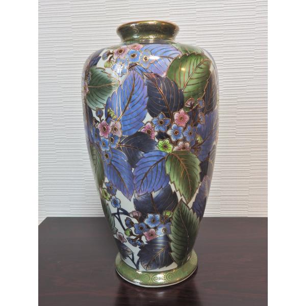 ボタニカル・総手描き・金仕上げ花絵柄・ハンドペイント