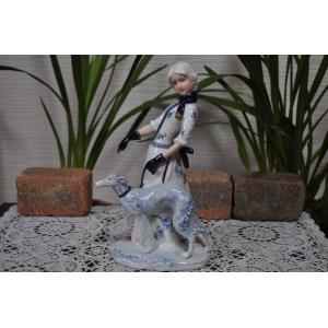 フィギュアリン 貴婦人・ 陶器 人形 置物 オーナメント : モートサイド