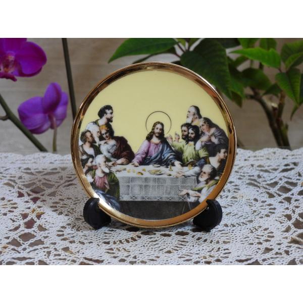 最後の晩餐会  8.3cmD丸皿（小）" Christ's " round plate ・小物・飾り...