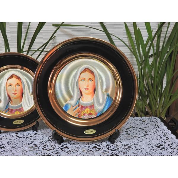聖母マリア様の丸皿(大)Maria's Round plate(L)