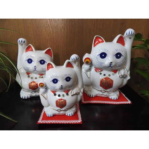 値下げしました　合格招き猫 (大) 右手を上げた合格を招く？招き猫・開運アップ・福猫・ 猫置物・ 合...