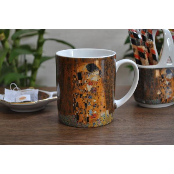 グスタフ・クリムト作　『接吻』12oz マグ・人気・有名な・名画・