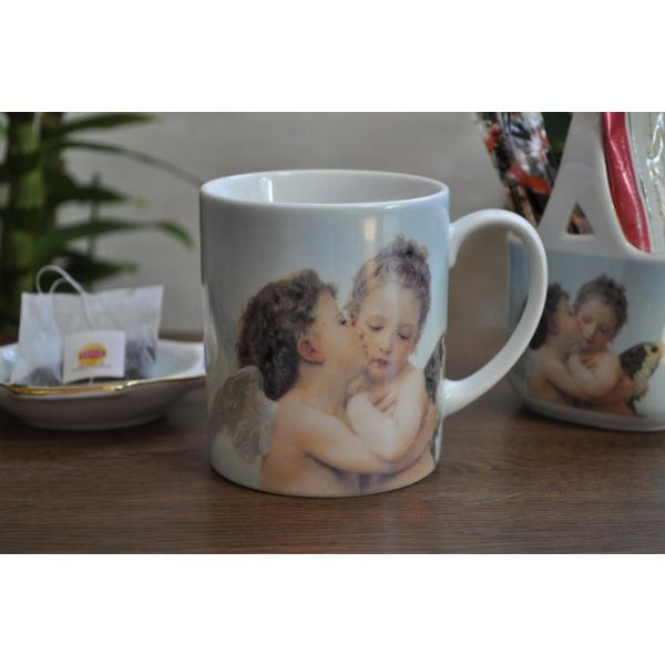 ウィリアム・ブーグロー作・名画 ファーストキス・有名な・人気の・12ozマグ・天使 ・エンジェル・A...