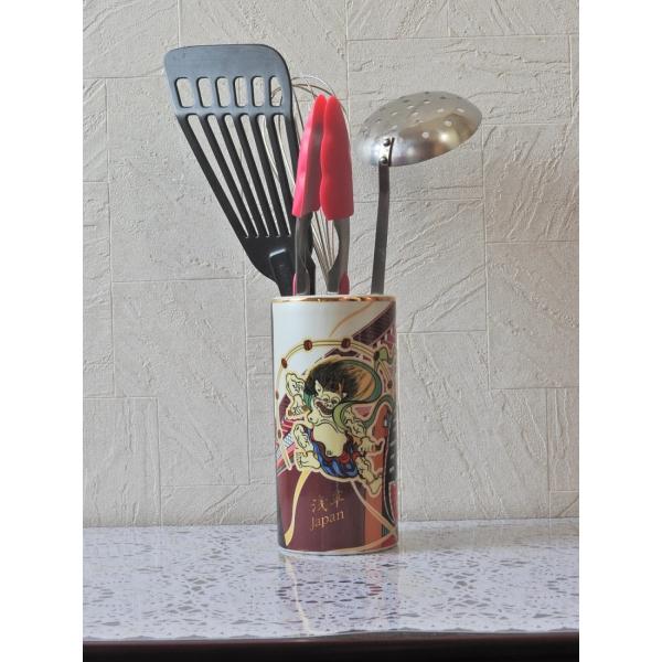 浅草雷門画 花瓶  ("ASAKUSA" Flower vase)