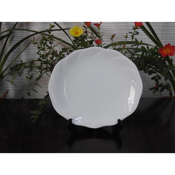 楕円形白磁　プレート
