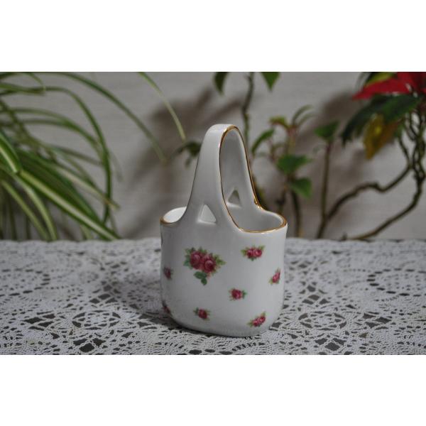 ハンドル付きバスケット 砂糖入れ（シュガースッテクホルダー）カワイイ花生けにもなります