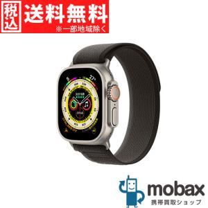 ◆キャンペーン【新品未開封品（未使用）】 Apple Watch Ultra GPS Cellular 49mm　MQFX3J/A　チタニウムケースとブラック/グレイトレイルループ　[M/L]｜mobax