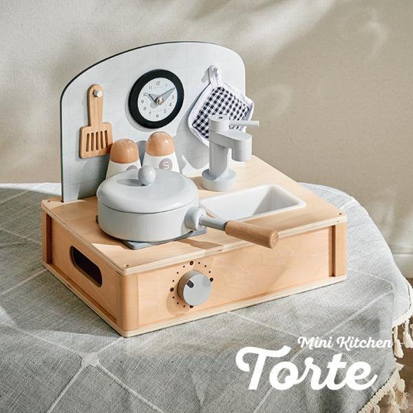 おままごと おままごとセット 木製 おままごとキッチン ミニキッチン フライパン フライ返し 調味料...