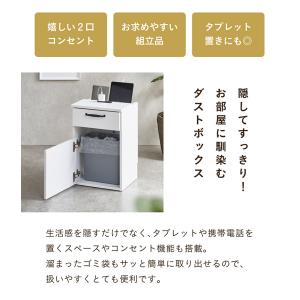 サイドテーブル ごみ箱収納 テーブル ダストボ...の詳細画像5