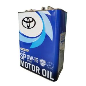 TOYOTA(トヨタ) 08880-14405 SP 0W-16 4L ガソリンエンジンオイル 全合成油 ガソリン車用  純正品 (0888014405)(旧品番：08880-13105)｜はっとぱーつ