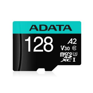 ADATA Premier Pro microSDXCカード 128GB UHS-I U3 Class 10 SD変換アダプター付属 AUSDX128GUI3V30SA2-RA1