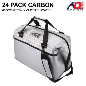 エーオー クーラーズ AO Coolers クーラーバッグ 24パック カーボン ソフトクーラー シルバー 24 PACK｜mobile-garage1