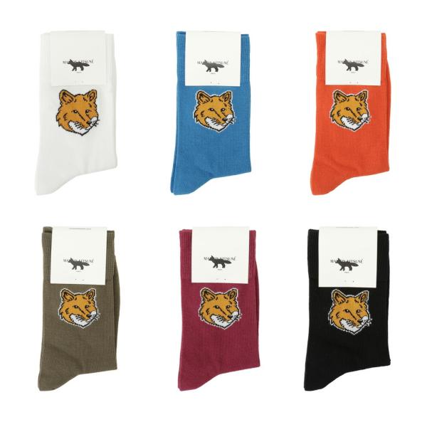 MAISON KITSUNE メゾン キツネ  靴下  FOX HEAD SOCKS LM06408...