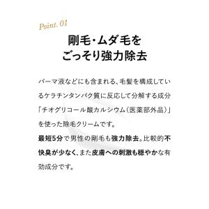 除毛クリーム メンズ vio 対応 250g ...の詳細画像4