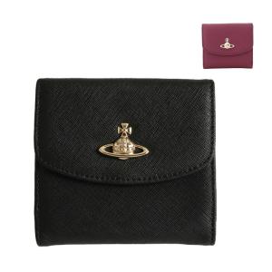 Vivienne Westwood ヴィヴィアンウエストウッド 財布 二つ折り財布 レザー コンパクト財布 SAFFIANO SMALL WALLET【51150003 L001N】｜mobile-garage1